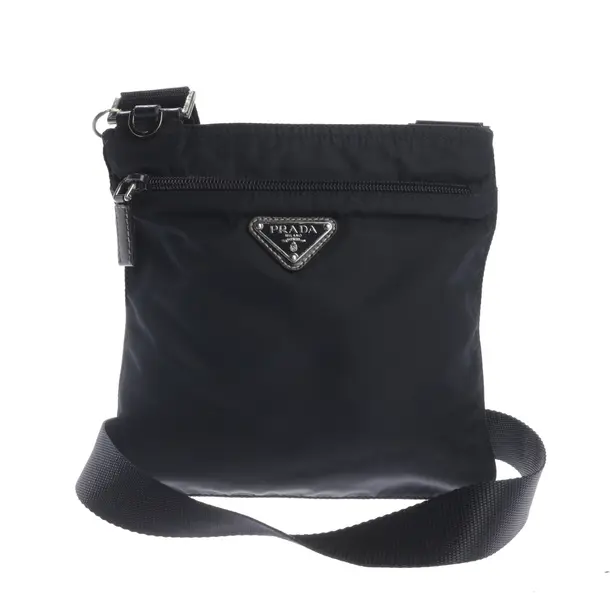 Cross Body Bag, in Black, Polyamide, Prada