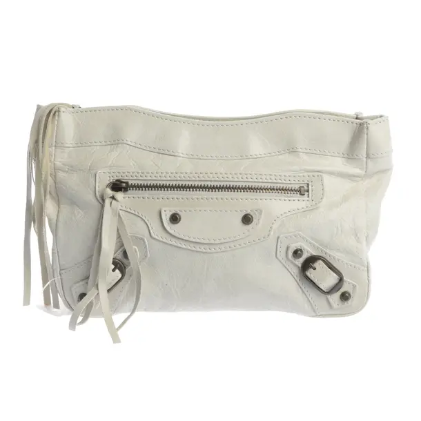 Clutch, in Beige, Leder, Balenciaga