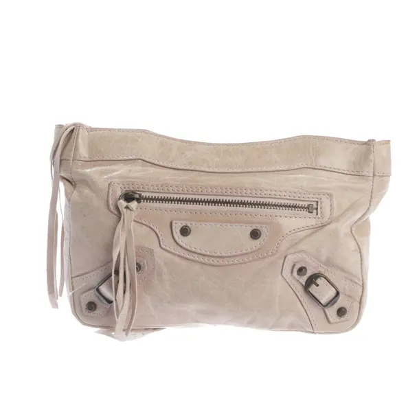 Pochette, in Rosa chiaro, Pelle, Balenciaga