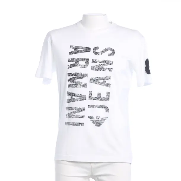 Maglietta, in Bianco, Cotone, Armani Jeans