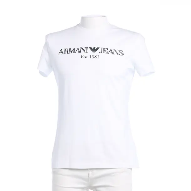 Maglietta, in Bianco, Cotone, Armani Jeans