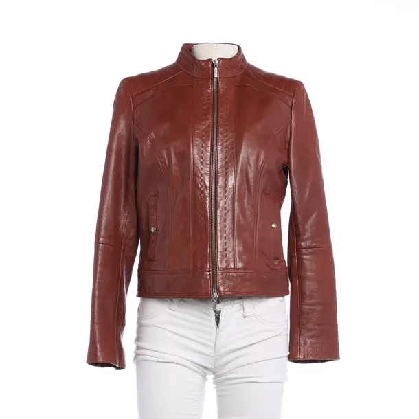 Lederjacke, in Braun, Leder, Hugo Boss Orange