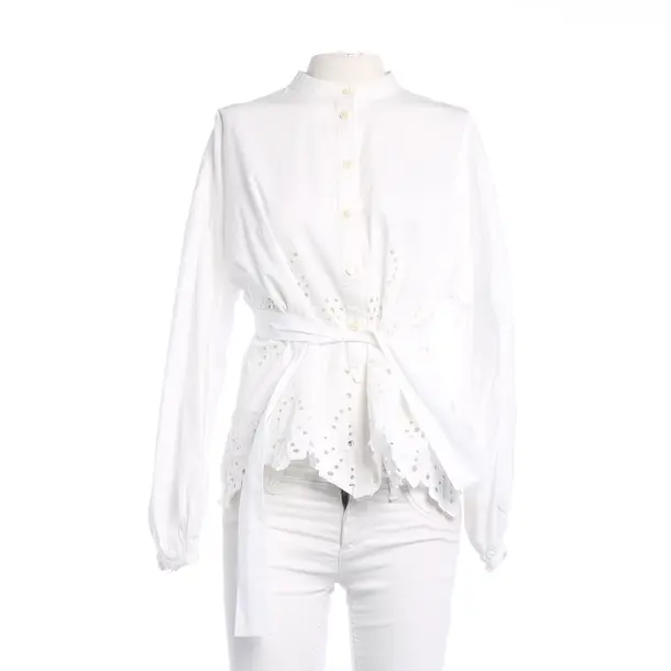 Blouse in White, Cotton, Ted Baker