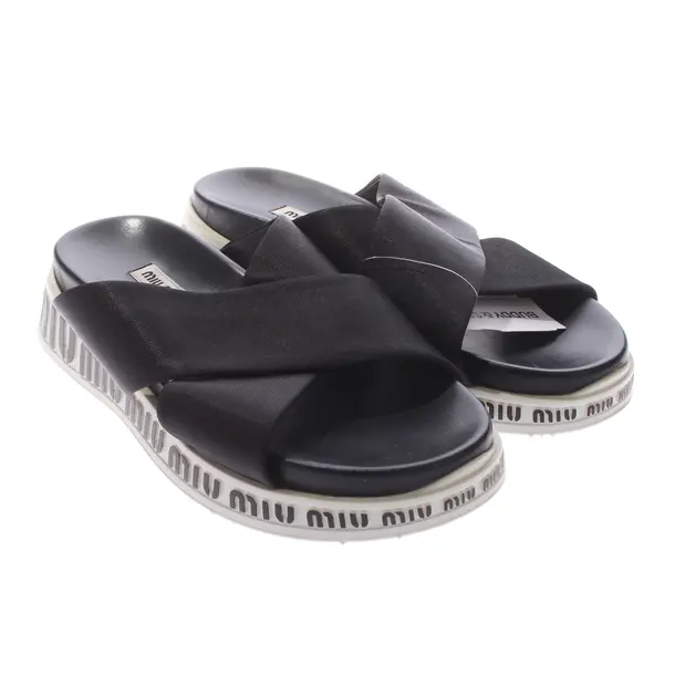 Sandali, in Nero, Miu Miu