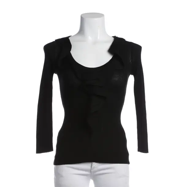 Long Sleeve Shirt, in Black, Viscose, Valentino
