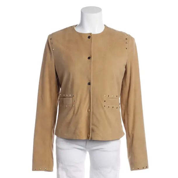 Lederjacke, in Hellbraun, Leder, Twin Set