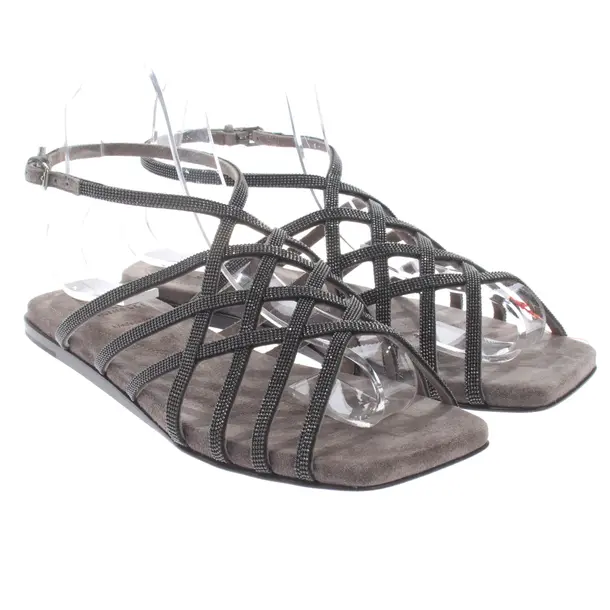 Sandalen, in Grau, Brunello Cucinelli