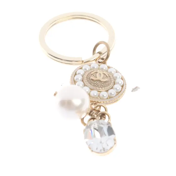 Keyring, in Gold, Metal (metallic, metallised), Chanel