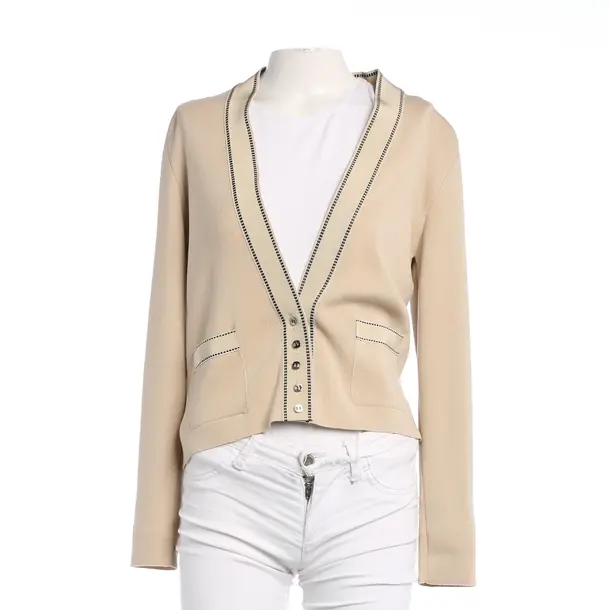 Strickjacke, in Hellbraun, Wolle, Salvatore Ferragamo