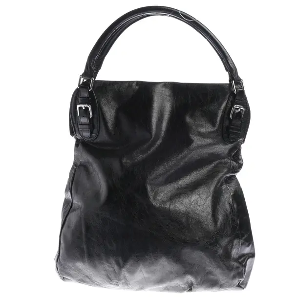 Schultertasche, in Schwarz, Leder, Steffen Schraut