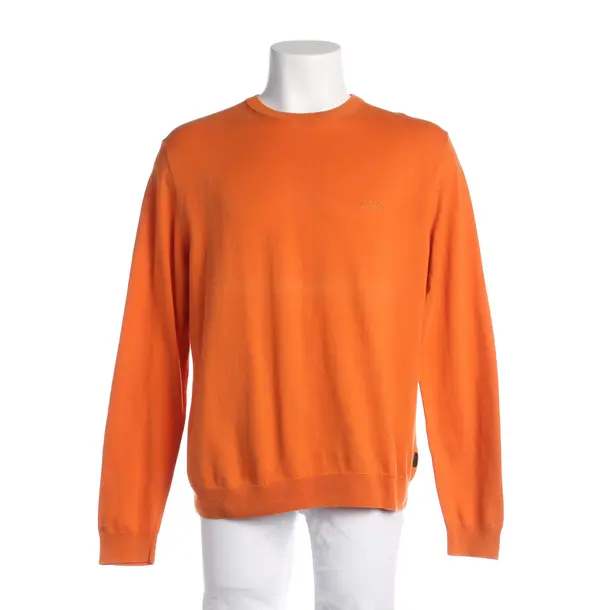Jumper, in Dark Orange, Cotton, Hugo Boss Black Label