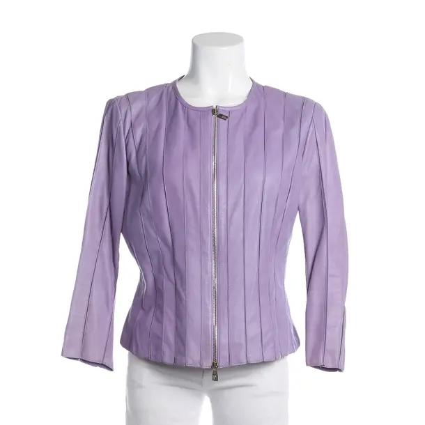LeatherJacket, in Purple, Leather, Versace