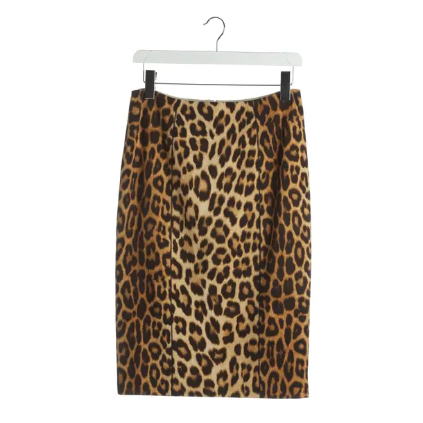 Rock, in Dunkelbraun, Leinen, Blumarine