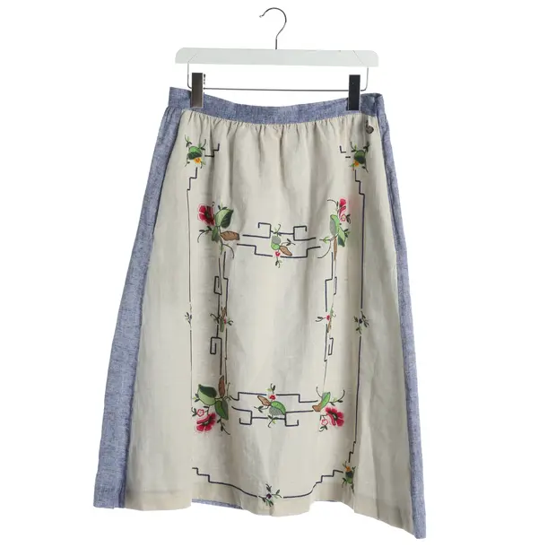 Skirt, in Multicolored, Linen, Luis Trenker