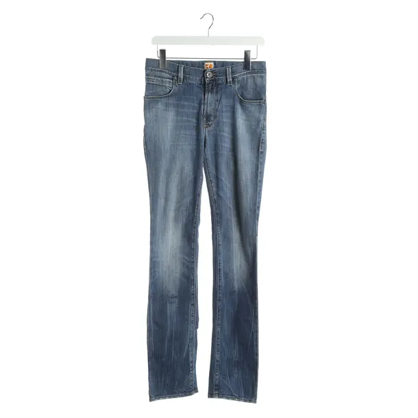 Straight Fit Jeans, in Blue, Cotton, Hugo Boss Orange
