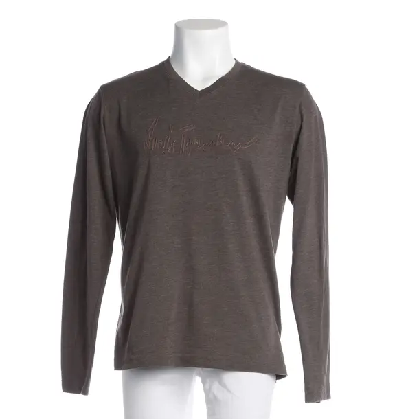 Longsleeve, in Braun, Baumwolle, Luis Trenker