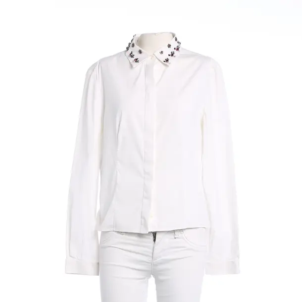 Blouse, in White, Cotton, Prada