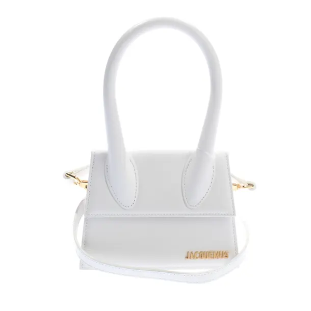 Handtasche, in Weiß, Leder, Jacquemus