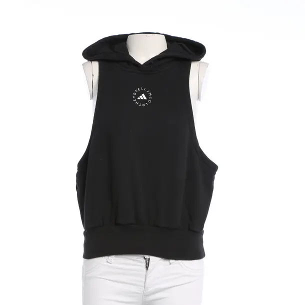 Sweater Vest, in Black, Cotton, Adidas by Stella McCartney