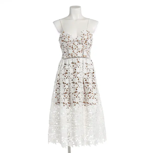 Abito da cocktail, in Bianco, Poliestere, autoritratto