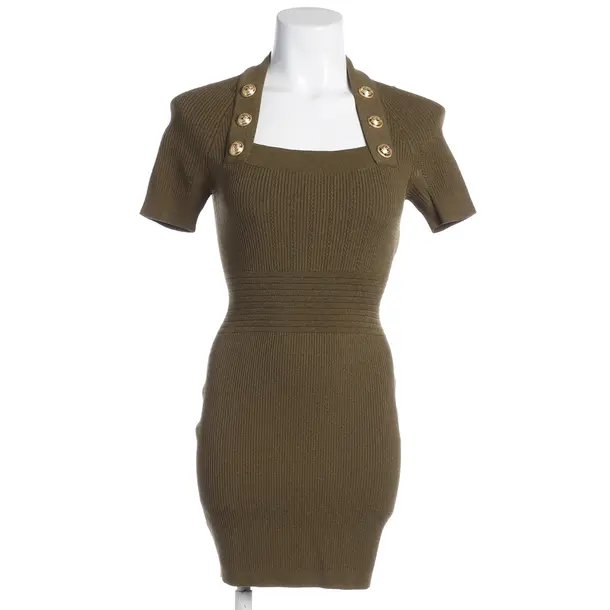 Sheath Dress, in Olive Green, Viscose, Balmain