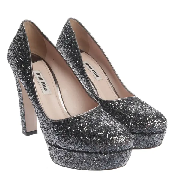 Pumps, in Silber, Miu Miu