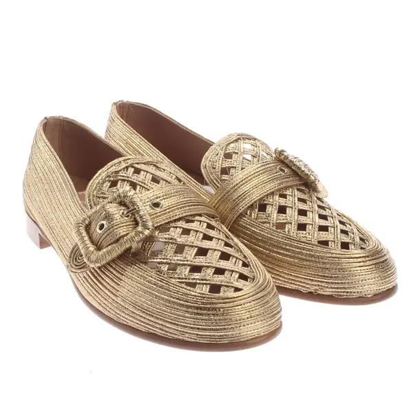 Flats, in Gold, Aquazzura