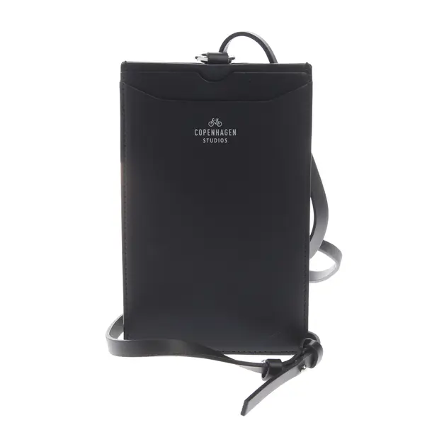 Custodia per cellulare Crossbody, in Nero, Pelle, Copenhagen