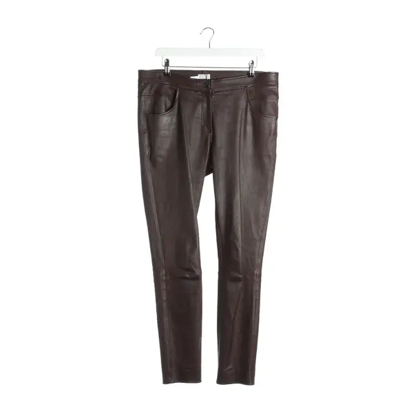Pantaloni, in Marrone, Pelle, Brunello Cucinelli