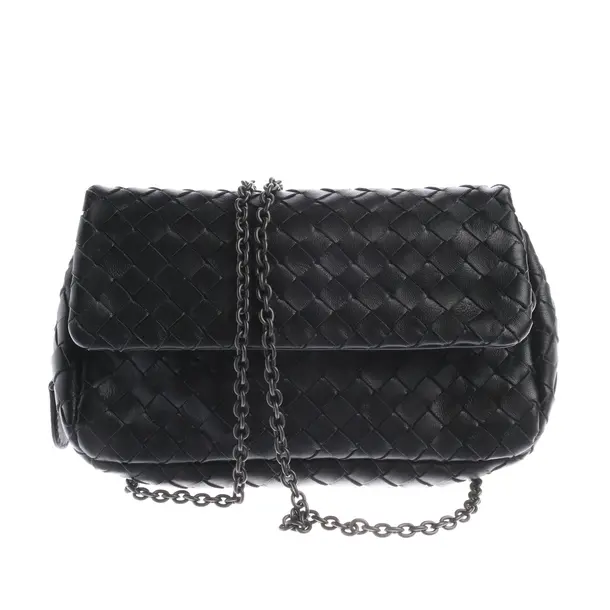 Abendtasche, in Schwarz, Leder, Bottega Veneta
