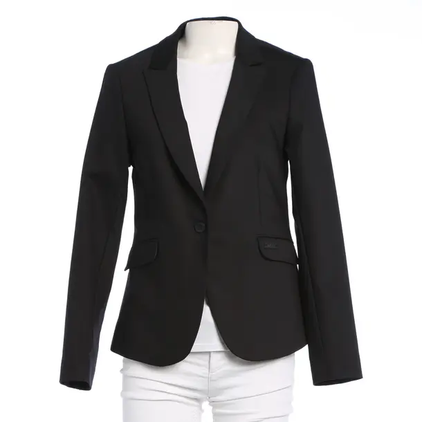 Blazer, in Black, Cotton, Mos Mosh