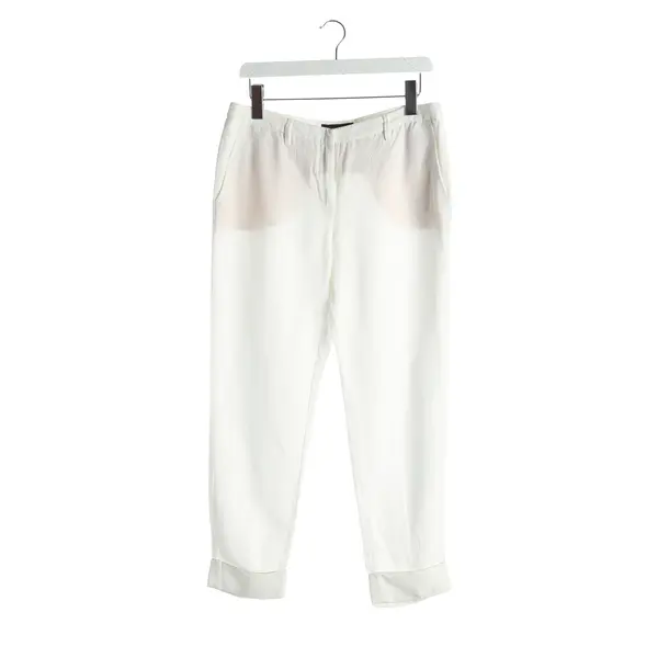 Pants, in White, Viscose, Fabiana Filippi