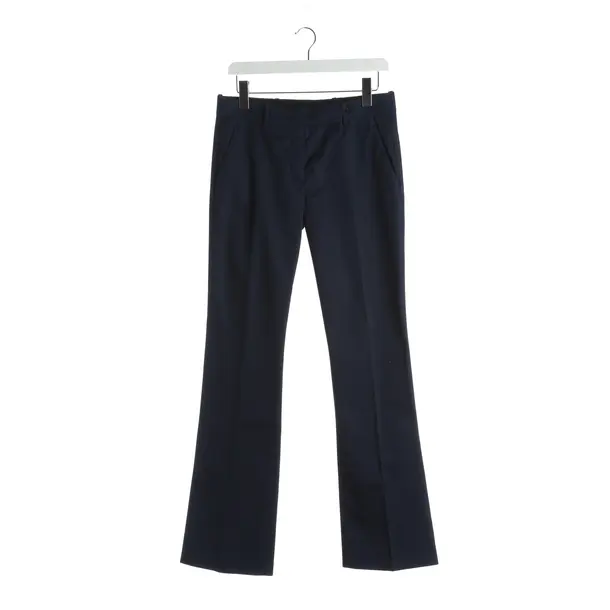 Pants, in Navy, Cotton, Prada