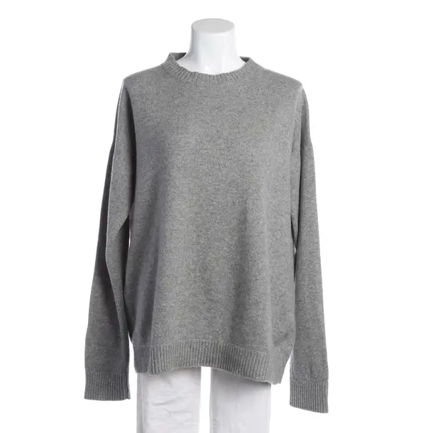 Jumper, in Gray, Wool, Fine Edge