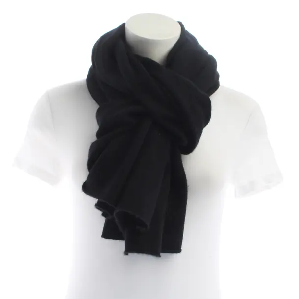 Scarf, in Black, Cashmere, Allude
