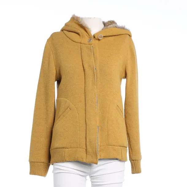 Cardigan, in Mustard Yellow, Wool, Woolrich