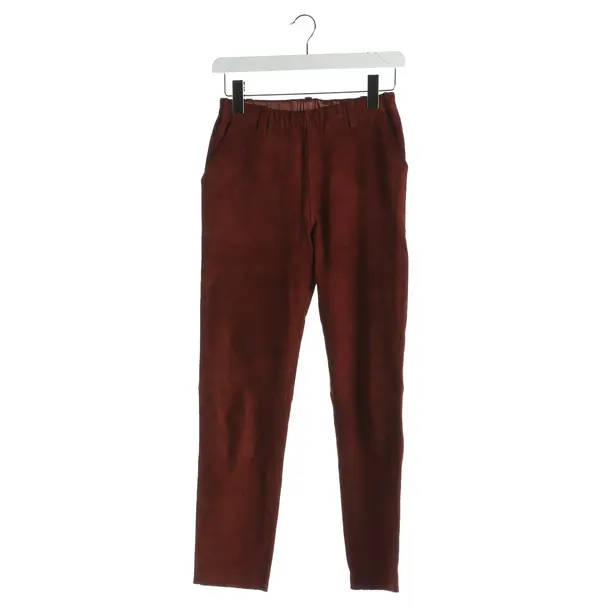 Hose, in Braun, Leder, Stouls