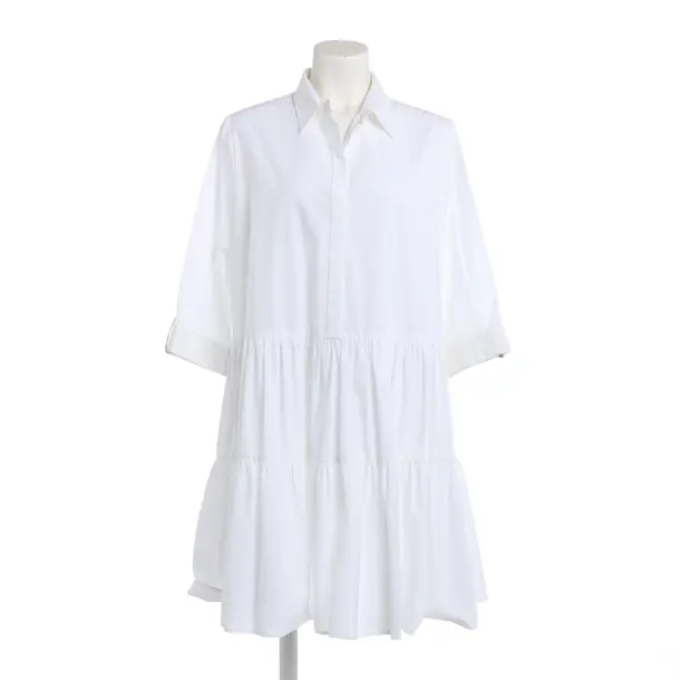 Dress, in White, Cotton, Fabiana Filippi