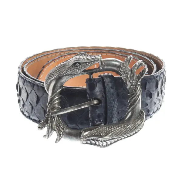 Gürtel, in Navy, Leder, Reptile´s House