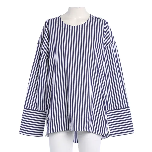 Bluse, in Navy, Baumwolle, Odeeh