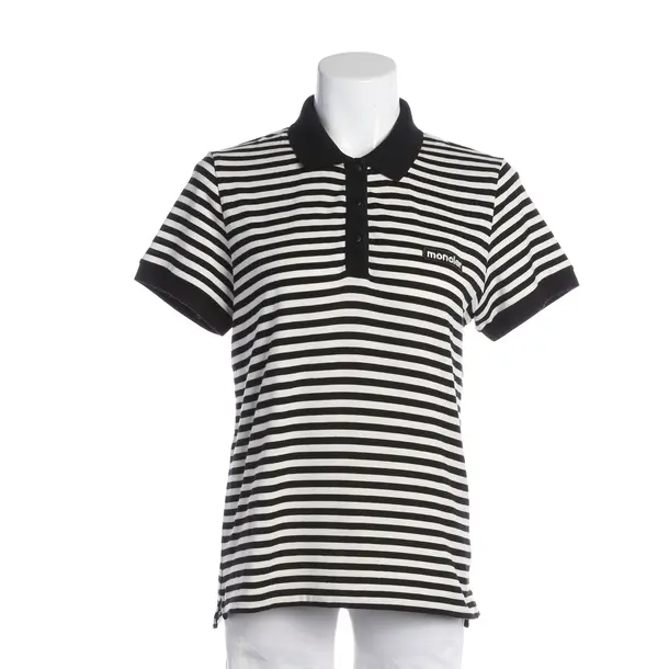 Poloshirt, in Schwarz, Baumwolle, Moncler