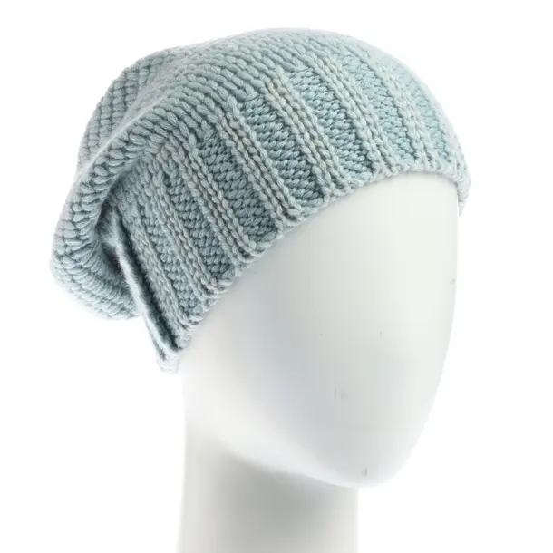 Mütze, in Hellblau, Kaschmir, Iris von Arnim