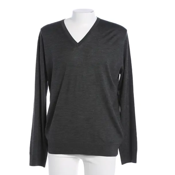 Pullover, in Grau, Wolle, Prada