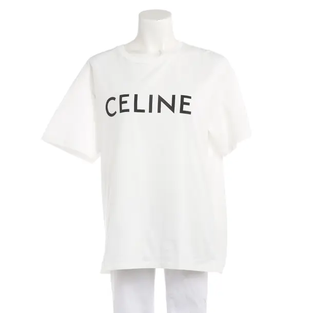 Shirt, in White, Cotton, Céline
