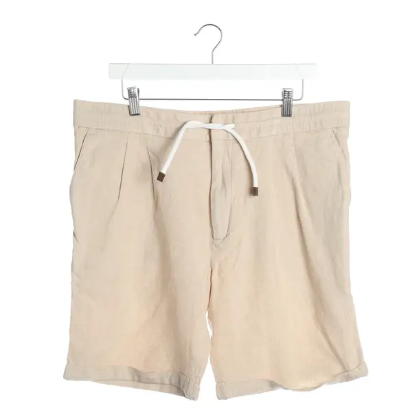 Shorts, in Cream, Leinen, Brunello Cucinelli