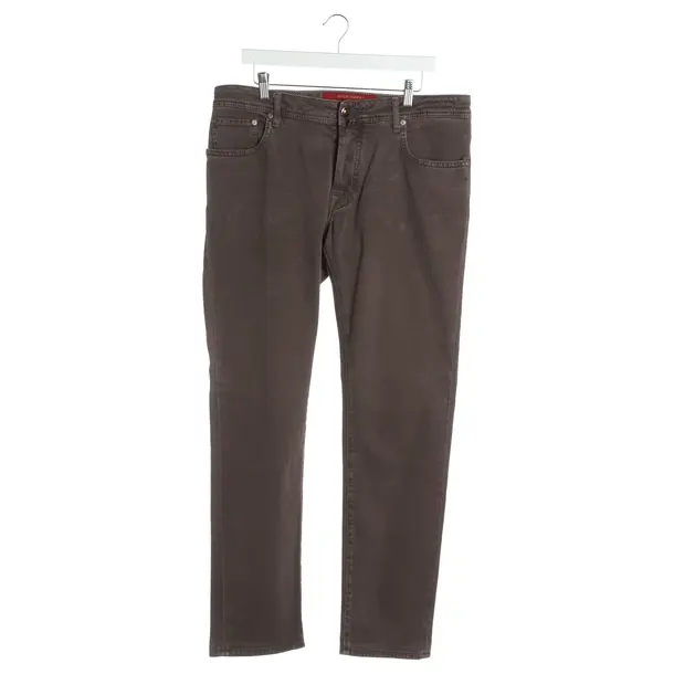 Straight Fit Jeans, in Brown, Cotton, Jacob Cohen