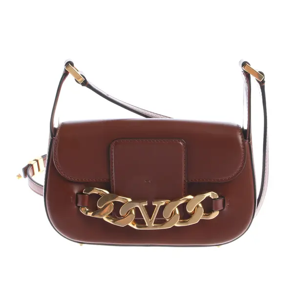 Abendtasche, in Braun, Leder, Valentino