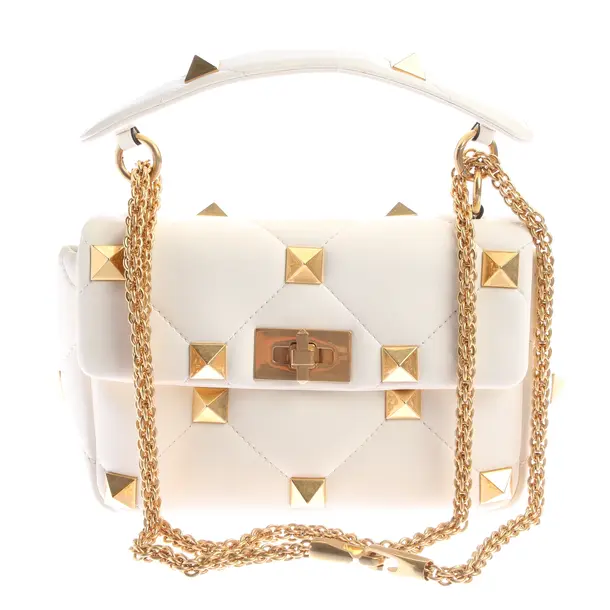 Shoulder Bag, in Beige, Leather, Valentino