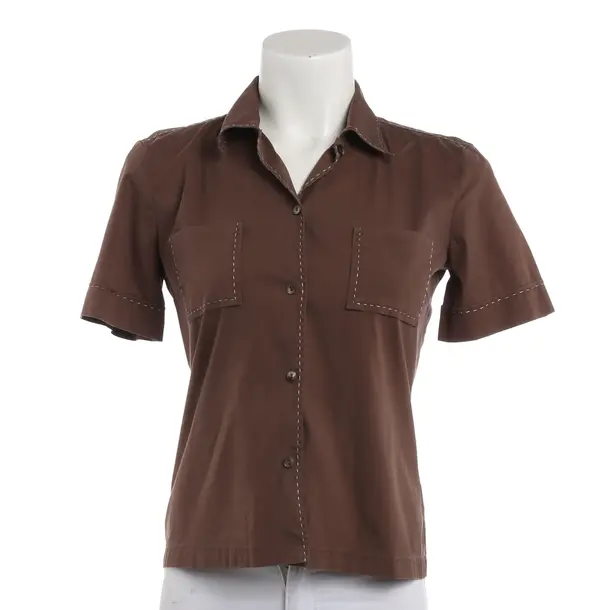 Blouse, in Brown, Cotton, Windsor