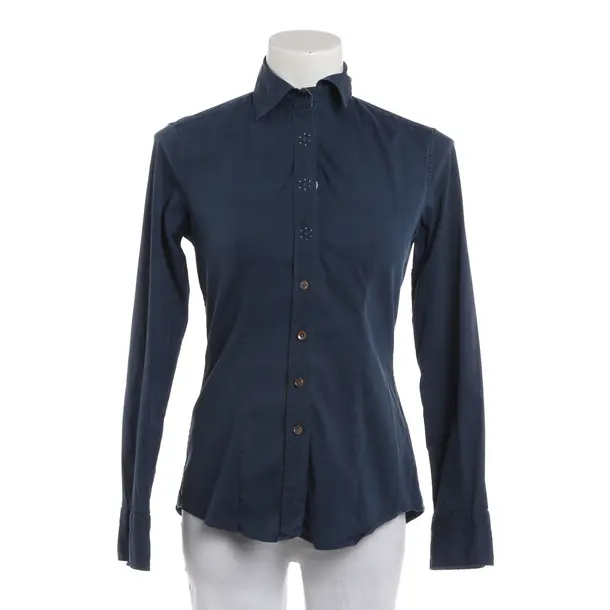 Bluse, in Blau, Baumwolle, Caliban